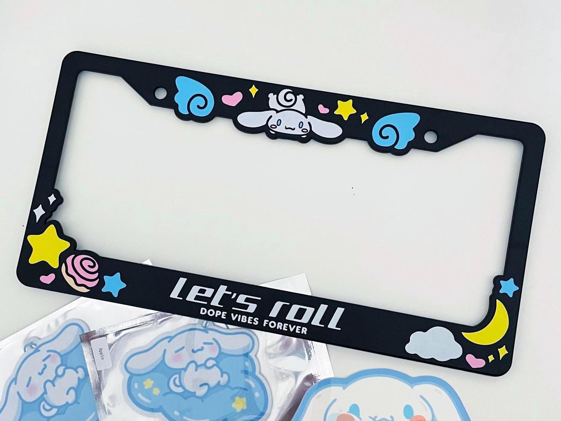 Let's Roll License Plate Frame | Black