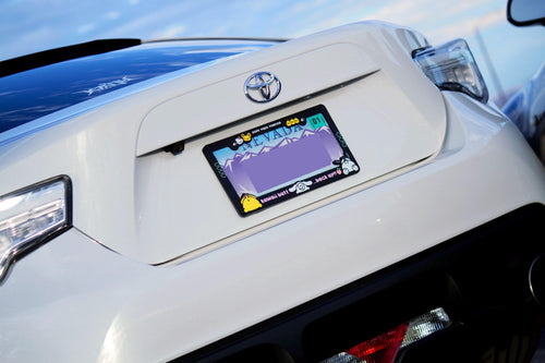 Kawaii License Plate Frame | Black