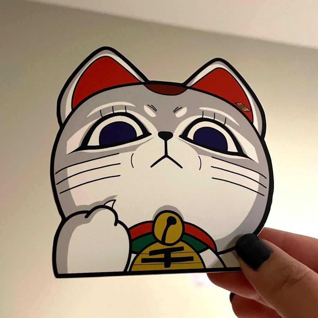 Rude Kitty Anime Car Decal