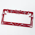 Ryomen Sukuna design over red license plate frame