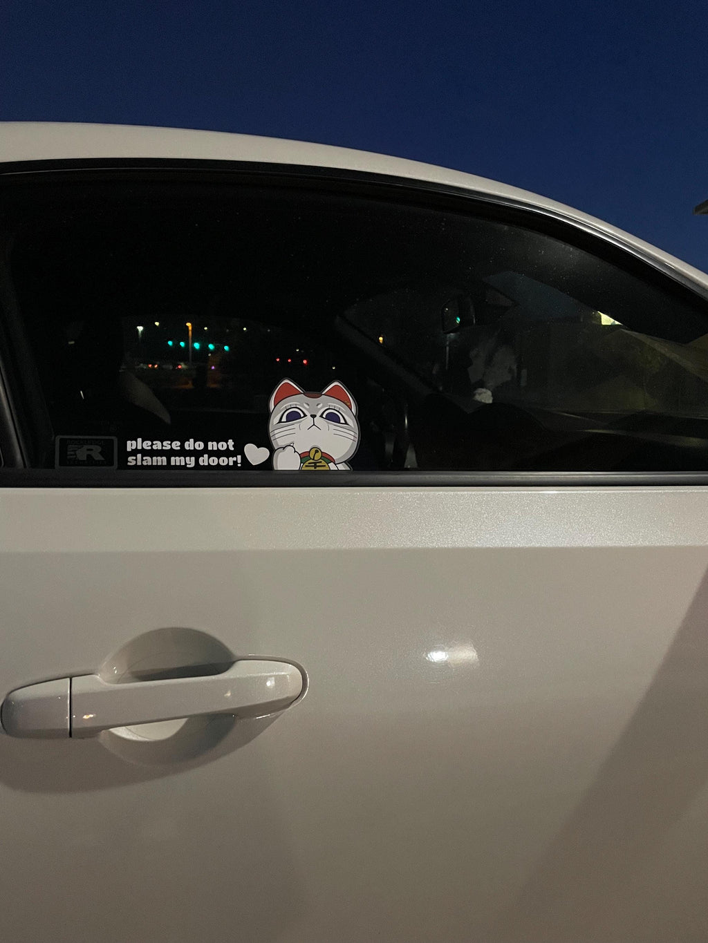 Rude Kitty Anime Car Decal